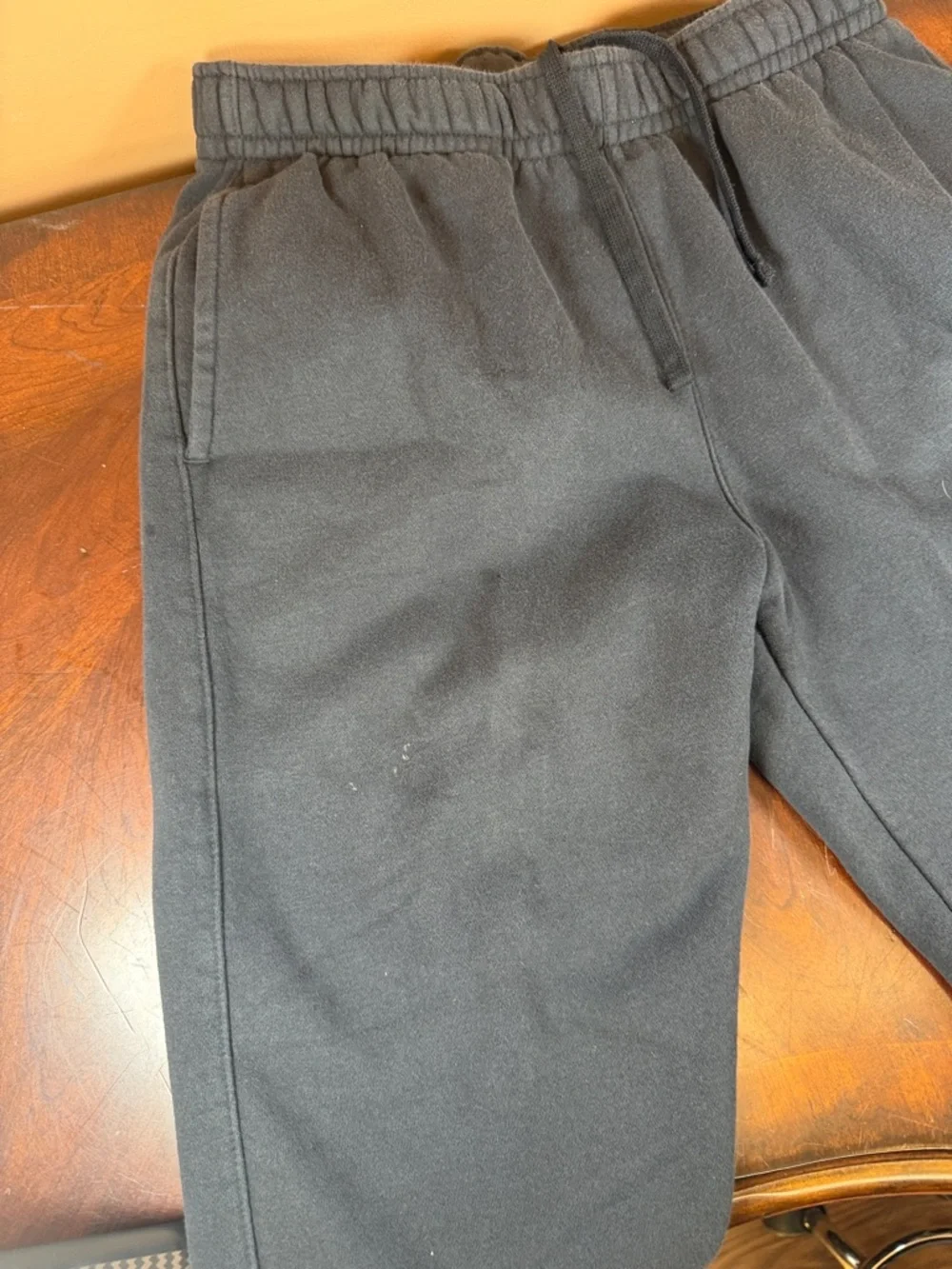 Nike Black Kids Fleece Joggers with White‎ Logo
